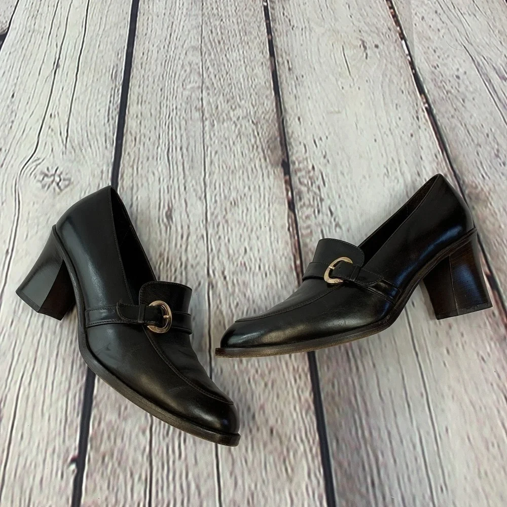 🎉Cole Haan Brown Loafers w/ Chunky Heel - Picture 2 of 8